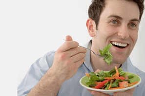 eat vegetable salad while treating prostatitis